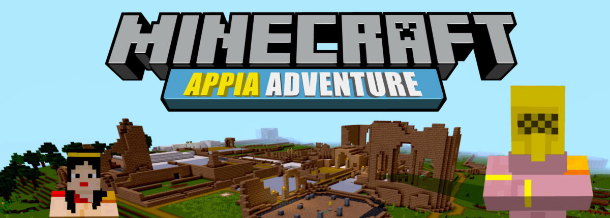 Appia Adventure, il mondo Minecraft dedicato a Villa dei Quintili. Parco dell'appia antica